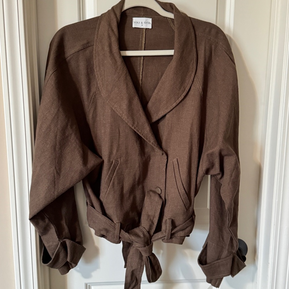 Yoli & Otis RARE Audie Wrap Linen Jacket - Picture 3 of 8